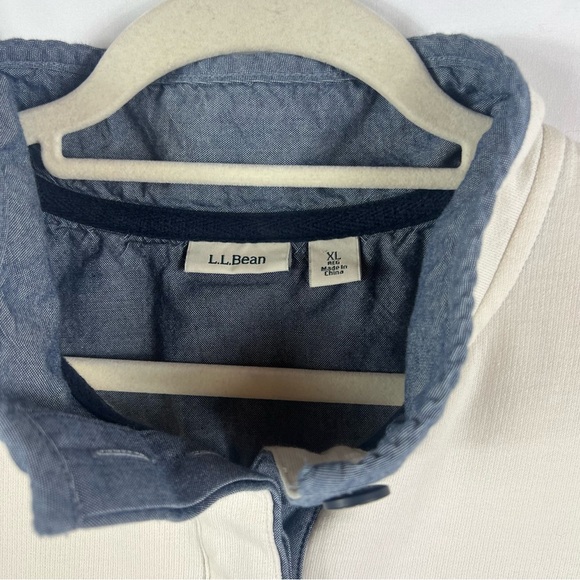 L.L. Bean Women’s Striped Rugby Polo Quarter Snap Pullover Henley Shirt - Picture 6 of 10